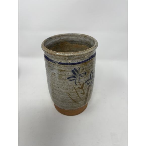 MARTZEN Art Pottery Flower Stoneware Minimalist Vase 5.5" Signed - Picture 3 of 9